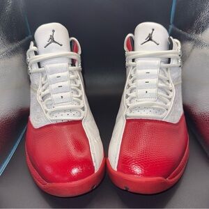 Size 11 - RARE Jordan 12.5 Team White Varsity Red Black Bulls Jump Man, Rep Box